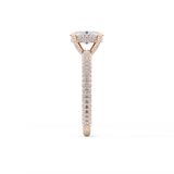 Oval Carat Hidden Halo & Pave Lab Grown Diamond Engagement Ring