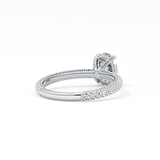 Oval Carat Hidden Halo & Pave Lab Grown Diamond Engagement Ring