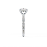 Oval Carat Hidden Halo & Pave Lab Grown Diamond Engagement Ring