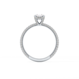 Oval Carat Hidden Halo & Pave Lab Grown Diamond Engagement Ring