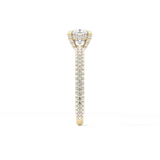 Cushion Hidden Halo & Pave Lab Grown Diamond Engagement Ring