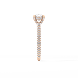 Cushion Hidden Halo & Pave Lab Grown Diamond Engagement Ring