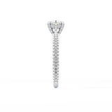 Cushion Hidden Halo & Pave Lab Grown Diamond Engagement Ring