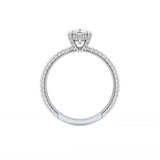 Cushion Hidden Halo & Pave Lab Grown Diamond Engagement Ring