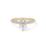 Pear Carat Hidden Halo & Pave Lab Grown Diamond Engagement Ring