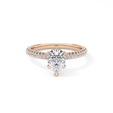 Pear Carat Hidden Halo & Pave Lab Grown Diamond Engagement Ring