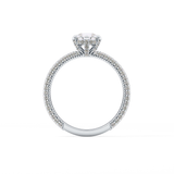 Pear Carat Hidden Halo & Pave Lab Grown Diamond Engagement Ring