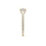 Princess Hidden Halo & Pave Lab Grown Diamond Engagement Ring