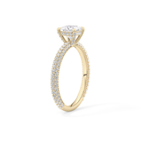 Princess Hidden Halo & Pave Lab Grown Diamond Engagement Ring