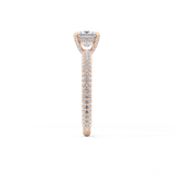 Princess Hidden Halo & Pave Lab Grown Diamond Engagement Ring