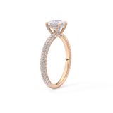 Princess Hidden Halo & Pave Lab Grown Diamond Engagement Ring