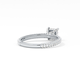 Princess Hidden Halo & Pave Lab Grown Diamond Engagement Ring