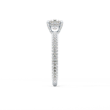 Princess Hidden Halo & Pave Lab Grown Diamond Engagement Ring