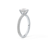 Princess Hidden Halo & Pave Lab Grown Diamond Engagement Ring