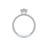 Princess Hidden Halo & Pave Lab Grown Diamond Engagement Ring