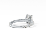 Emerald Hidden Halo & Pave Lab Grown Diamond Engagement Ring