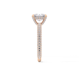 Radiant Hidden Halo & Pave Lab Grown Diamond Engagement Ring
