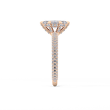 Marquise Hidden Halo & Pave Lab Grown Diamond Engagement Ring