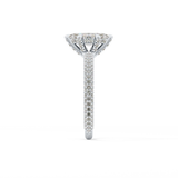 Marquise Hidden Halo & Pave Lab Grown Diamond Engagement Ring