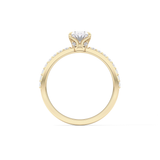 Oval Pave Lab Grown Diamond Engagement Ring