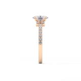Oval Pave Lab Grown Diamond Engagement Ring