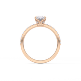 Oval Pave Lab Grown Diamond Engagement Ring