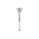 Oval Pave Lab Grown Diamond Engagement Ring
