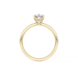 Cushion Pave Lab Grown Diamond Engagement Ring