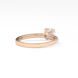 Cushion Pave Lab Grown Diamond Engagement Ring