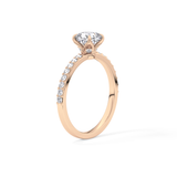 Cushion Pave Lab Grown Diamond Engagement Ring