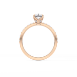 Cushion Pave Lab Grown Diamond Engagement Ring