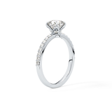Cushion Pave Lab Grown Diamond Engagement Ring