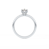 Cushion Pave Lab Grown Diamond Engagement Ring