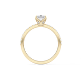Princess Hidden Halo & Pave Lab Grown Diamond Engagement Ring