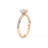 Princess Hidden Halo & Pave Lab Grown Diamond Engagement Ring