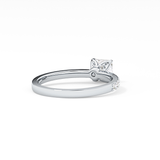 Princess Hidden Halo & Pave Lab Grown Diamond Engagement Ring