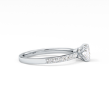 Princess Hidden Halo & Pave Lab Grown Diamond Engagement Ring