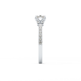 Princess Hidden Halo & Pave Lab Grown Diamond Engagement Ring