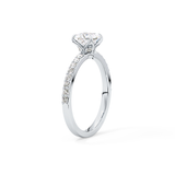 Princess Hidden Halo & Pave Lab Grown Diamond Engagement Ring