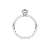 Princess Hidden Halo & Pave Lab Grown Diamond Engagement Ring