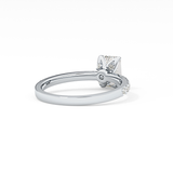 Emerald Pave Lab Grown Diamond Engagement Ring
