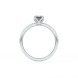 Emerald Pave Lab Grown Diamond Engagement Ring