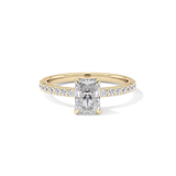 Radiant Pave Lab Grown Diamond Engagement Ring