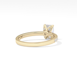 Radiant Pave Lab Grown Diamond Engagement Ring