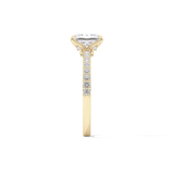 Radiant Pave Lab Grown Diamond Engagement Ring