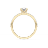 Radiant Pave Lab Grown Diamond Engagement Ring