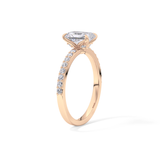 Radiant Pave Lab Grown Diamond Engagement Ring