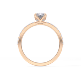Radiant Pave Lab Grown Diamond Engagement Ring