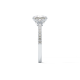 Radiant Pave Lab Grown Diamond Engagement Ring