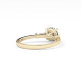 Round Three Stone Lab Grown Diamond Engagement Ring
